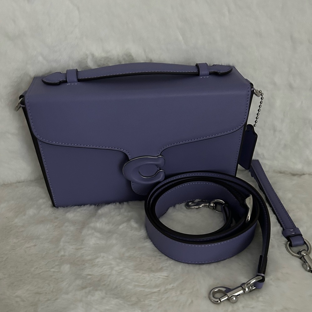 Coach Tabby Glove Tanned Box Top Handle Clutch Bag